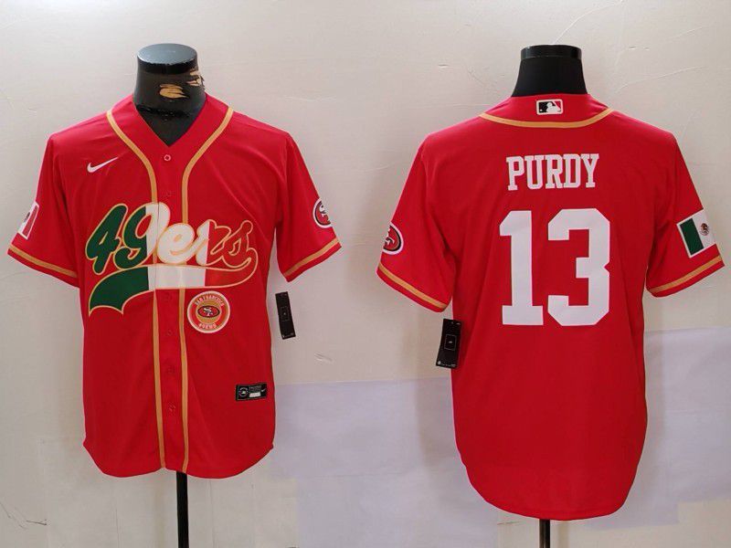 Men San Francisco 49ers #13 Purdy Red Second generation Mexican Joint Name 2024 Nike Limited NFL Jersey style 2->san francisco 49ers->NFL Jersey